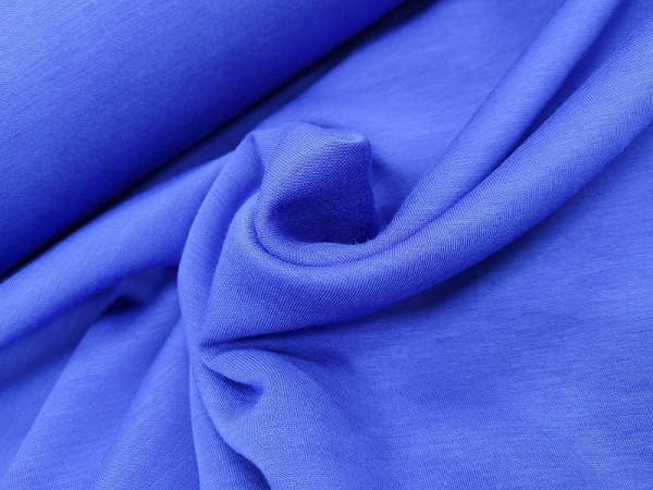 Modal/Polyester Interlock Jersey royalblau